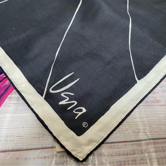 Lot of 3 Vintage Square Scarves; 2 Vera Neumann, 1 Anne Klein. - Picture 2 of 9